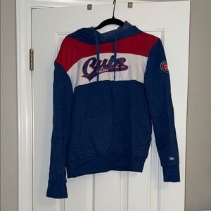 New Era Cubs Hoodie in Blue, Red, and White